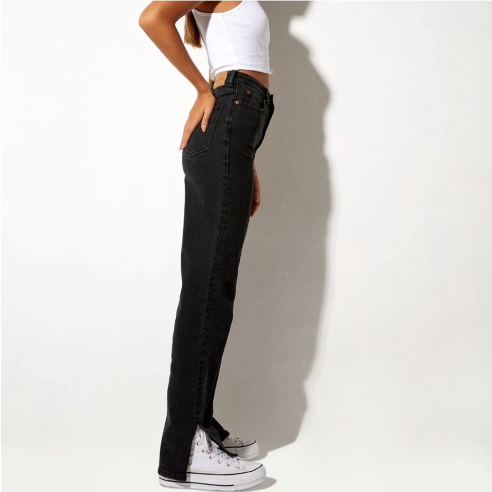 Motel rocks jeans with split at the bottom